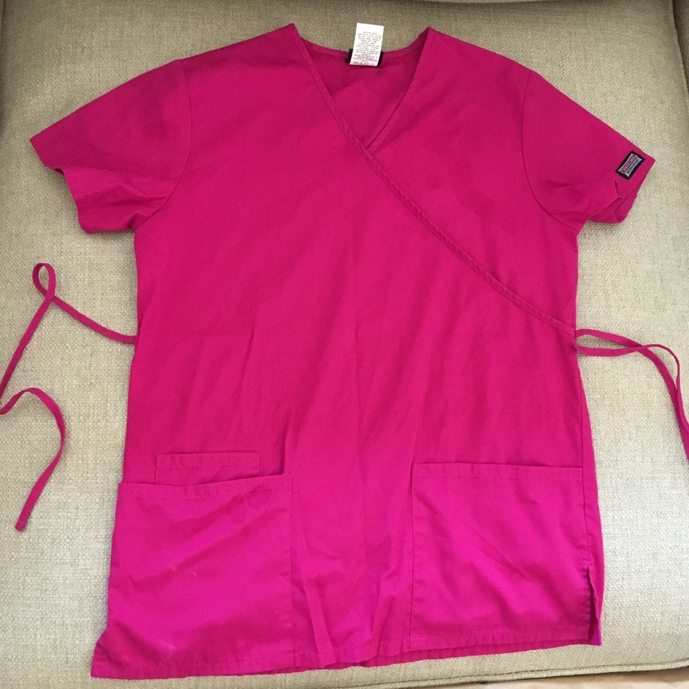 Pink/fuscia Cherokee scrub top