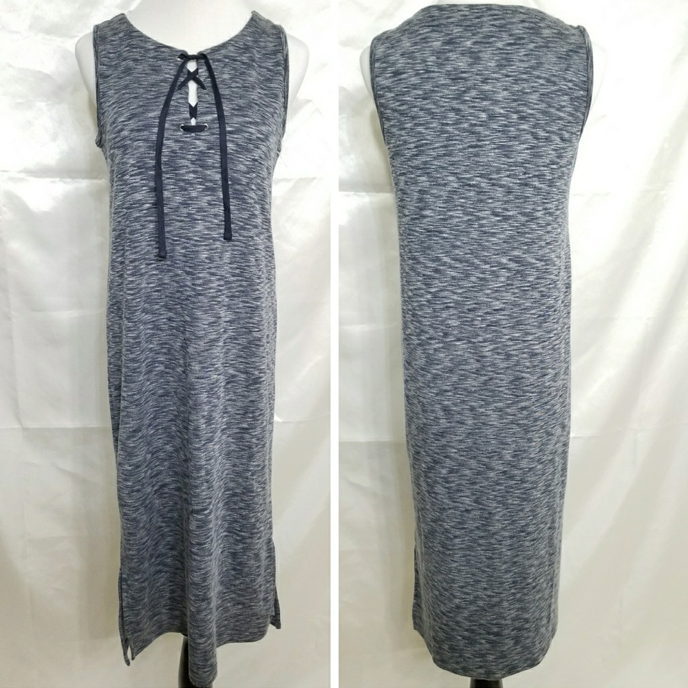 NWT Beacan Cove tie front gray dress
