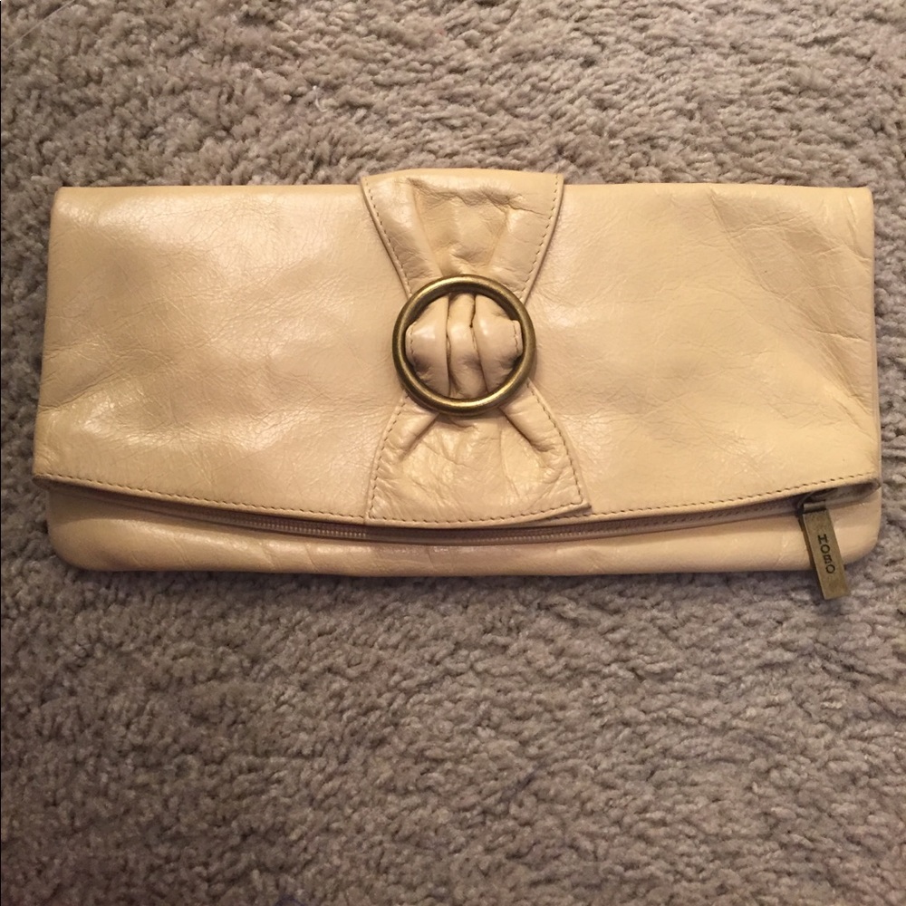 Genuine leather HOBO clutch