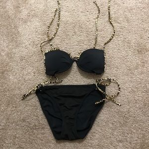 Victoria's Secret push up leopard 2 piece bikini