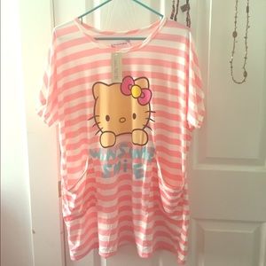 NWT Cute Kawaii Hello Kitty Pajama top/bottom Set!