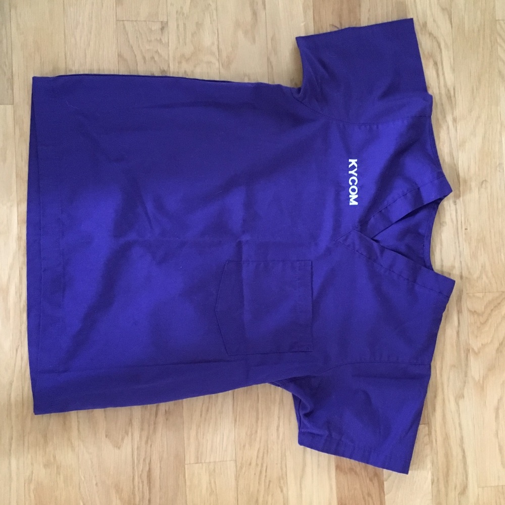 Purple scrub top