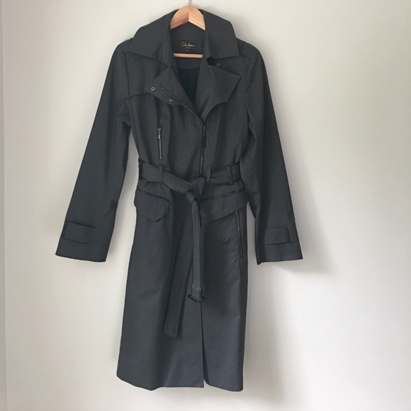Cole Haan Jackets & Blazers - Cole Haan Gray Moto Trench Coat