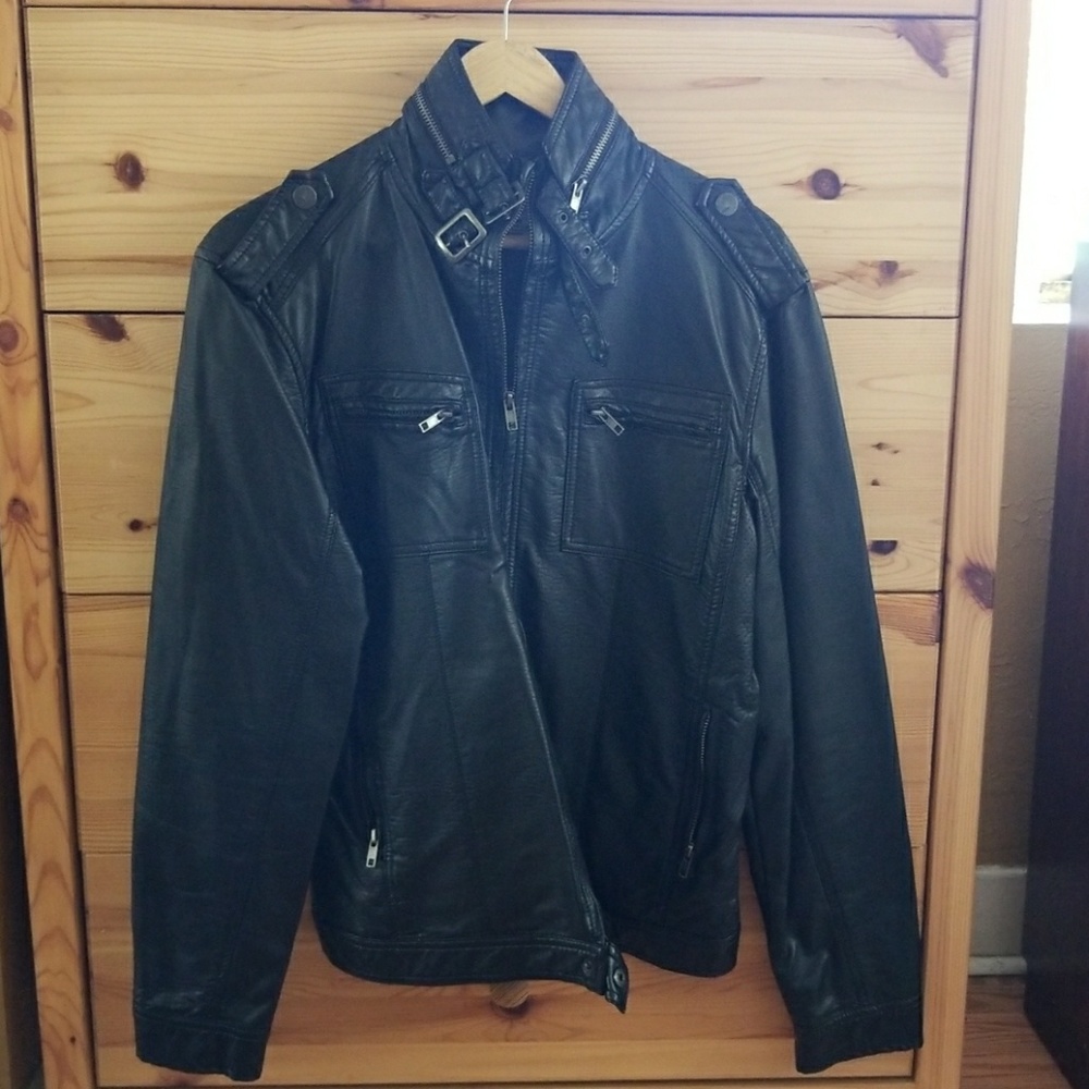 Faux leather jacket