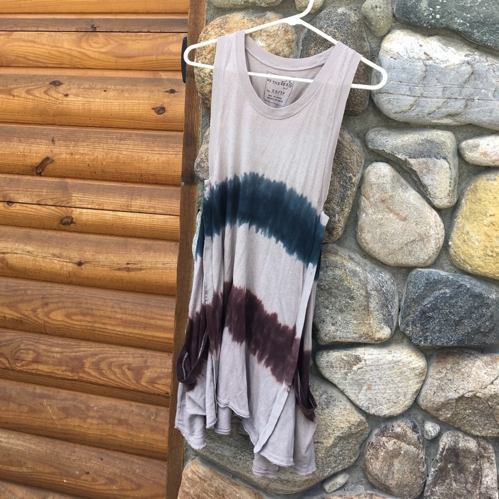 Free People cotton tie dye dress
