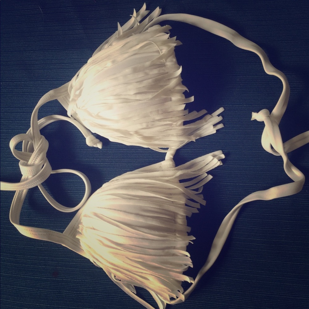 Hollister white bikini top