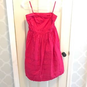 Strapless magenta anthropologie dress size 6