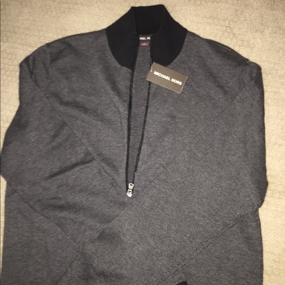 🎉HP🎉NWT Michael Kors Men's zip up sweater - Picture 3 of 6
