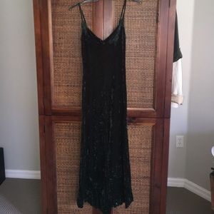 Crushed velvet jumpsuit vintage Betsey Johnson S