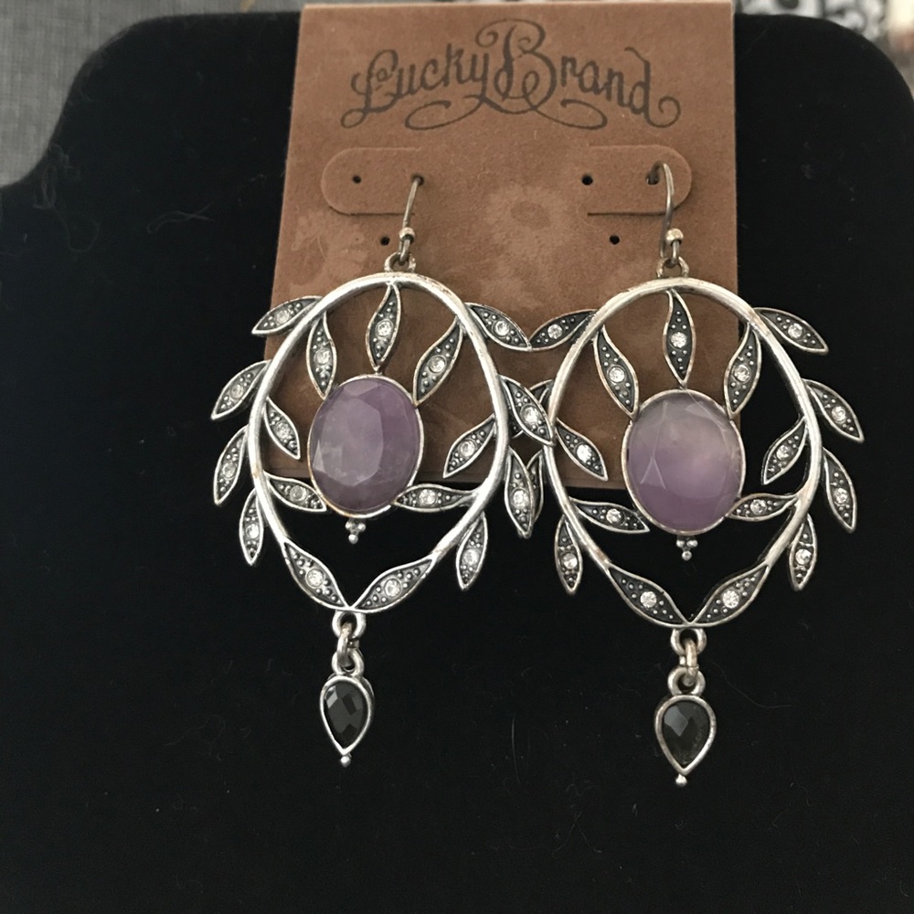 LUCKY BRAND SEMI PRECIOUS EARRINGS