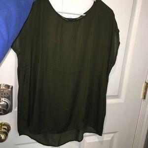 Olive green top