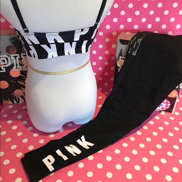 NWT VS PINK bralette & Leggings - Picture 2 of 4