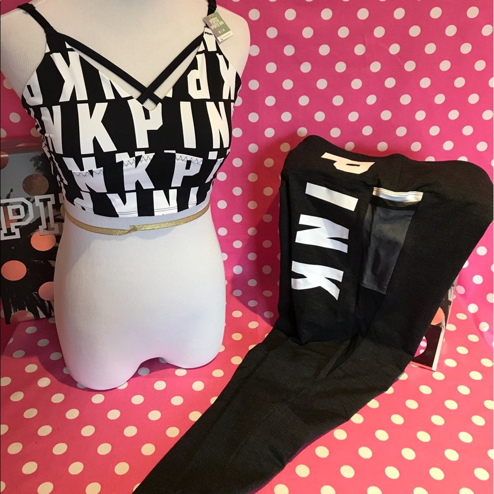 NWT VS PINK bralette & Leggings
