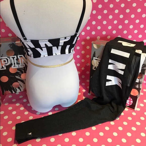 NWT VS PINK bralette & Leggings - Picture 3 of 4