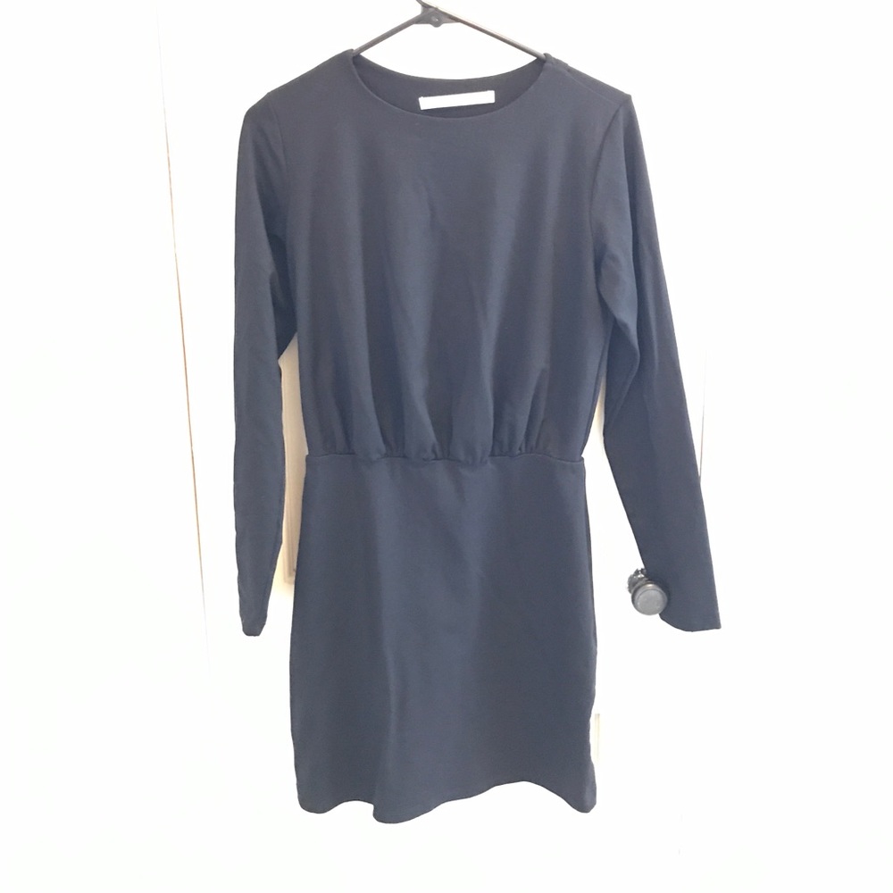 Susana Monaco black long sleeve dress M