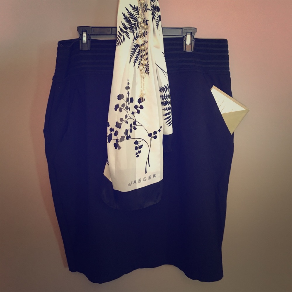 Plus size black pencil skirt