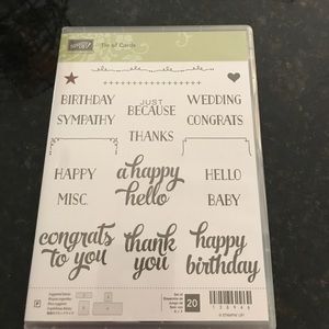 Stampin Up- Brand New stamp set