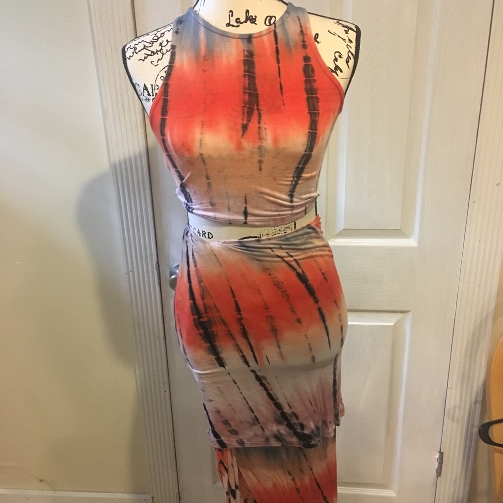 Tie Dye Crop Top Set