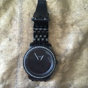 Fossil black bracelet watch