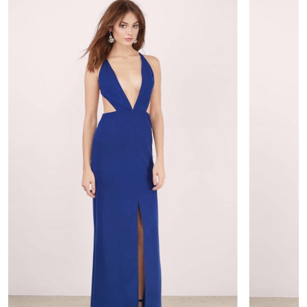 Navy maxi dress