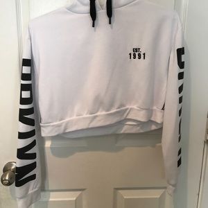 NWOT TOPSHOP cropped hoodie