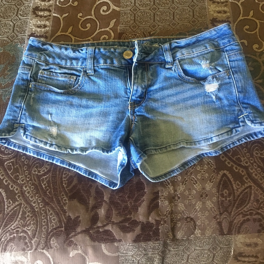 Blue jean shorts