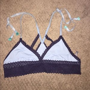 aerie Tassel Triangle Bralette - size Small