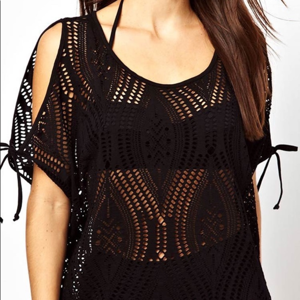 Cupshe Delicate Leaves Hollow Cover Up