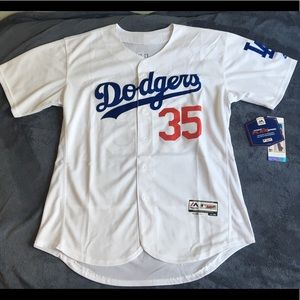 Los Angeles Dodgers #35 bellinger white jersey
