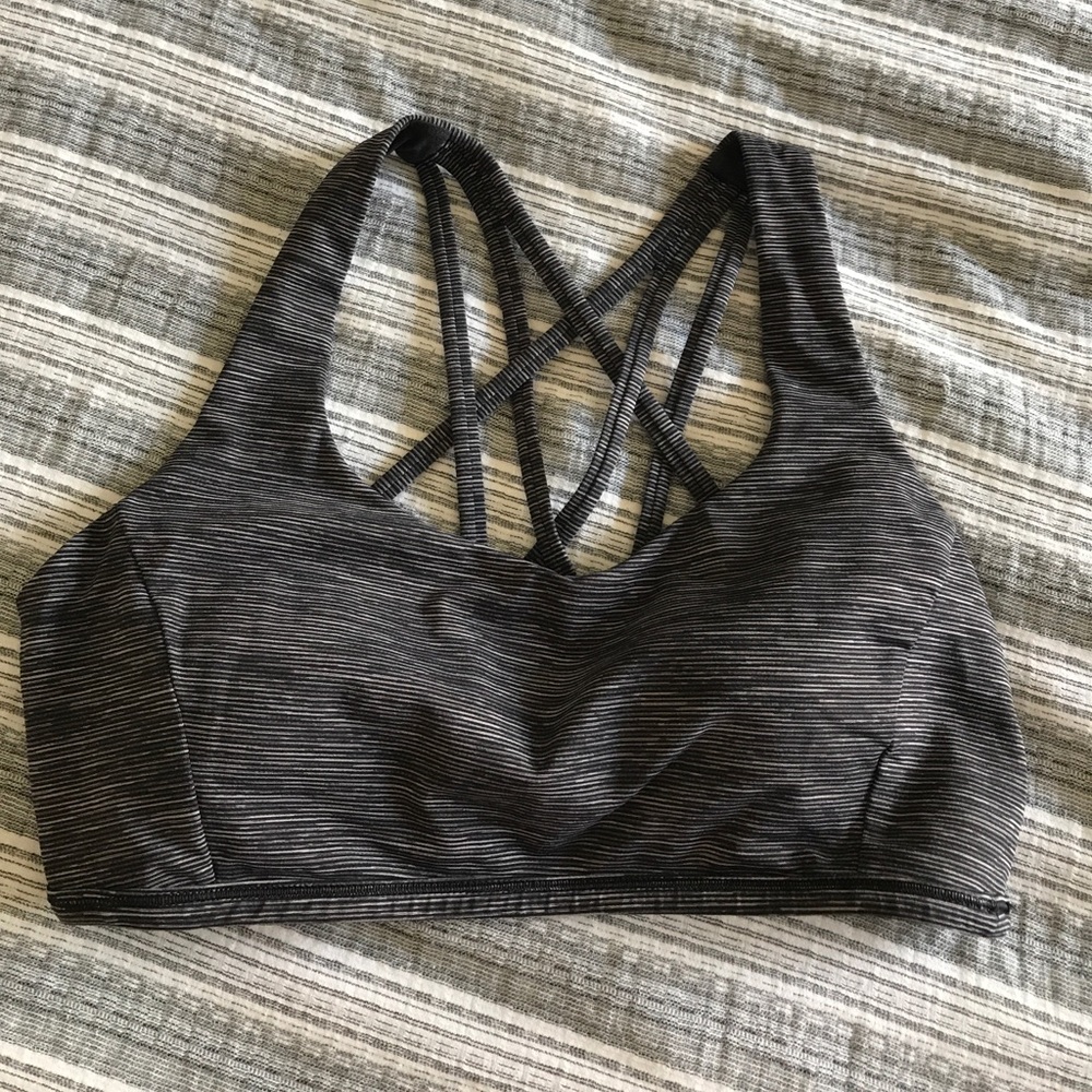 Lululemon Free to Be Zen Bra - Dark Gray
