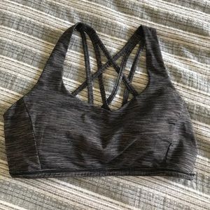 Lululemon Free to Be Zen Bra - Dark Gray