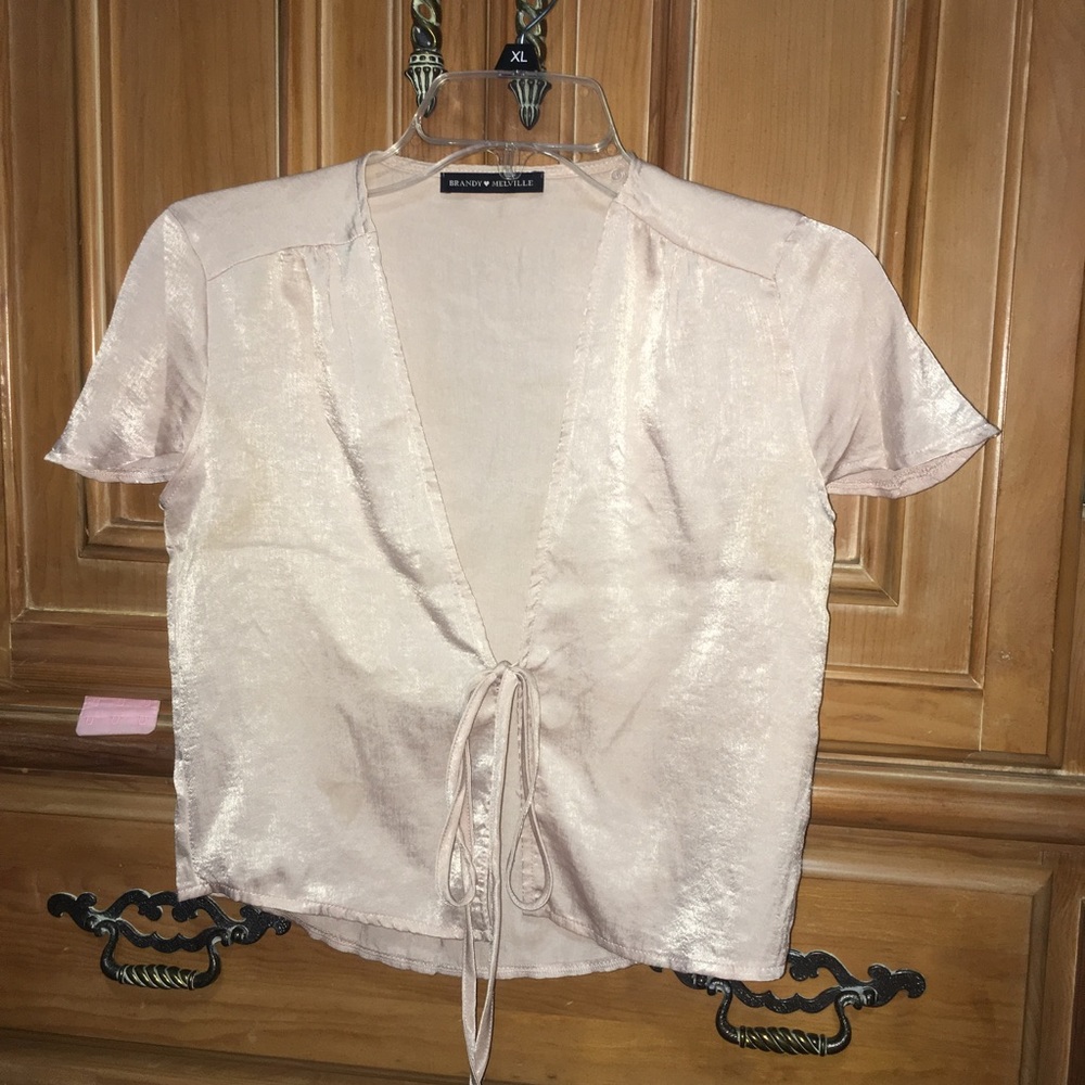 Brandy Melville Silk Top