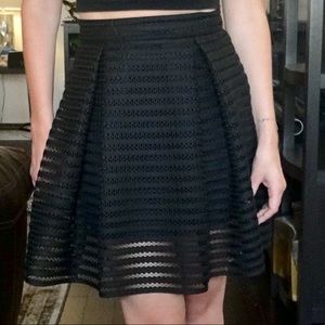 NWOT Black Aqua Bell Skirt