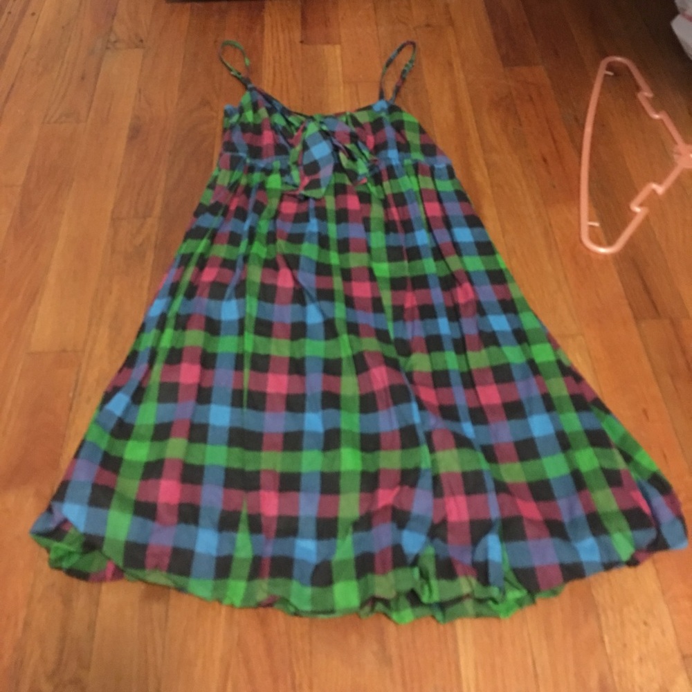 American Rag Colorful checkered print dress