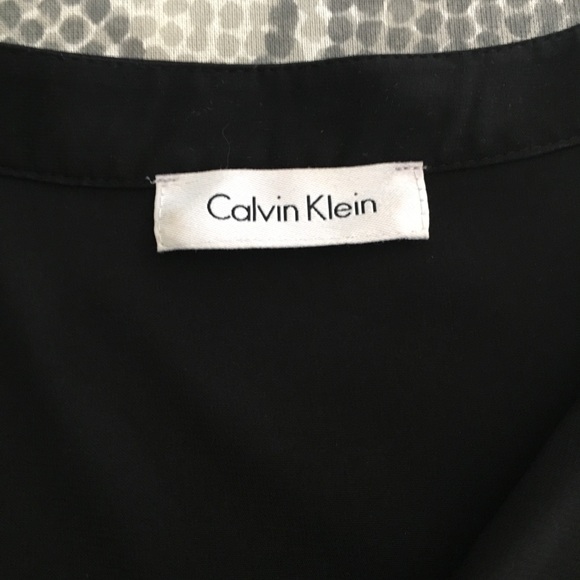 Calvin Klein Black button down Tank Size S/M - Picture 3 of 8
