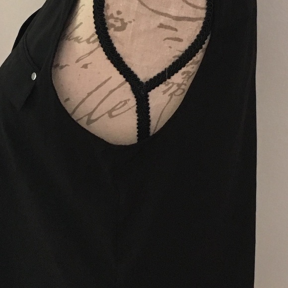 Calvin Klein Black button down Tank Size S/M - Picture 4 of 8
