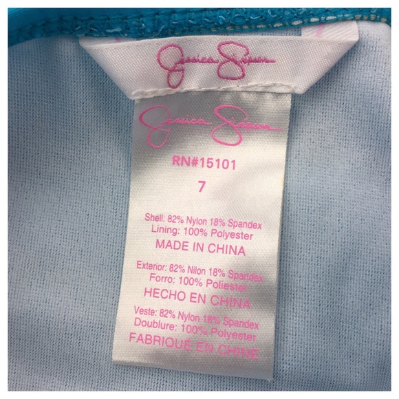 Jessica Simpson Blue Two-Piece Swimsuit - Picture 4 of 6