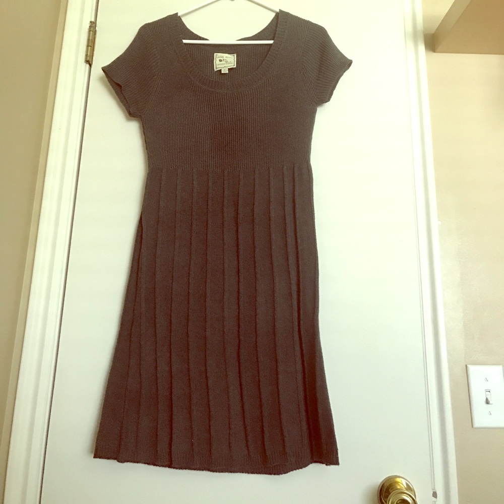 Cute knitting dark gray tunic dress💕