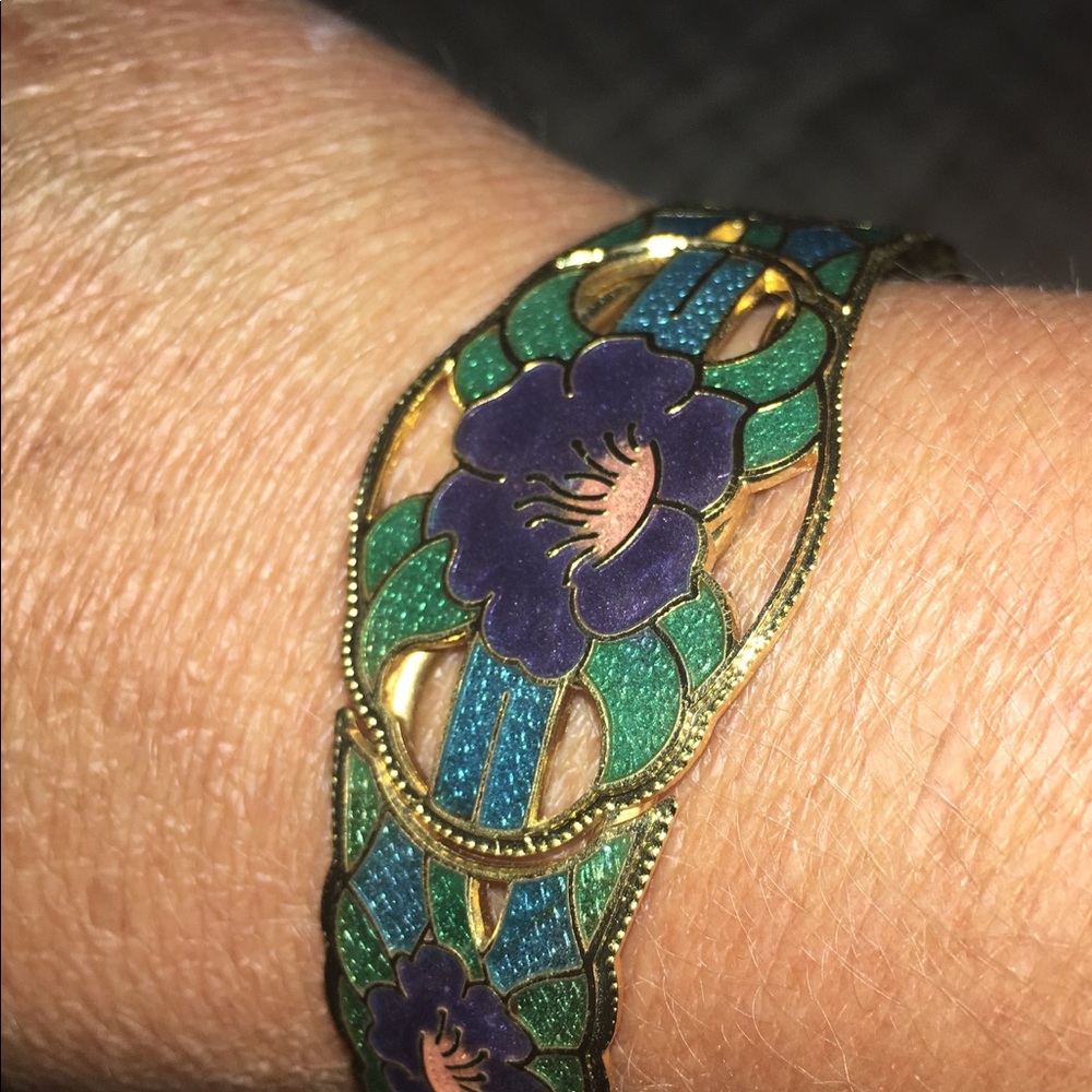 Enameled bracelet- vintage