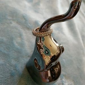 Stunning Eternity band with white topaz