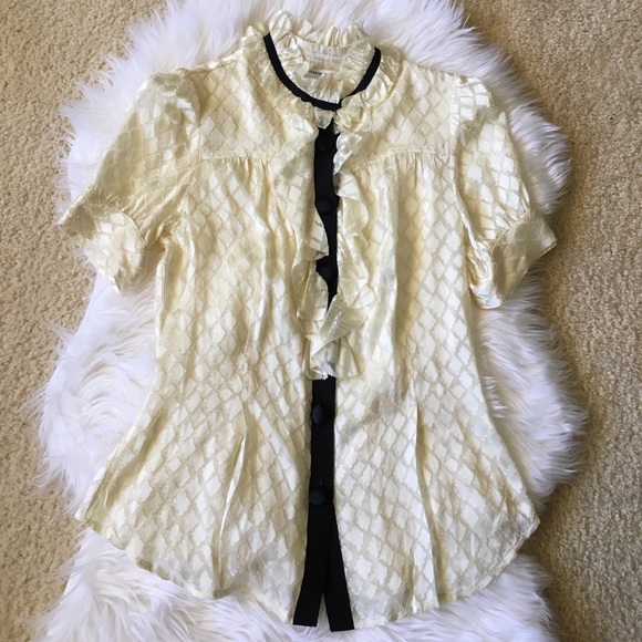 Diane Von Furstenberg Tops - Diane Von Furstenberg Sheer Blouse