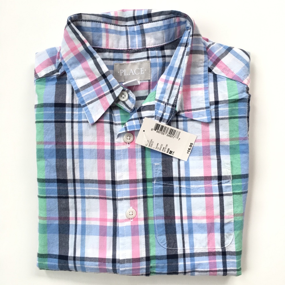 Boys Short Sleeve Button Down Shirt