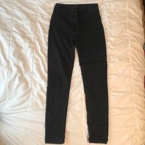 Forever 21 high waisted black jeans