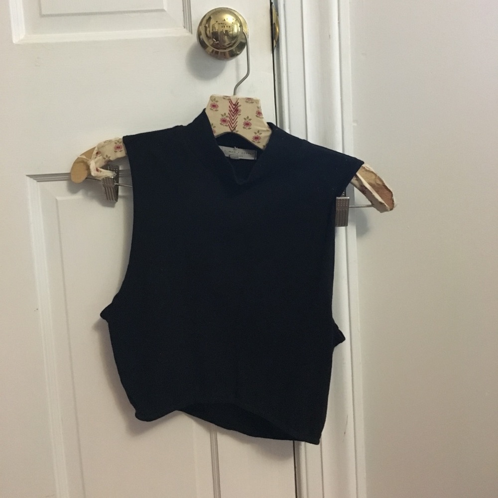 High neck crop top