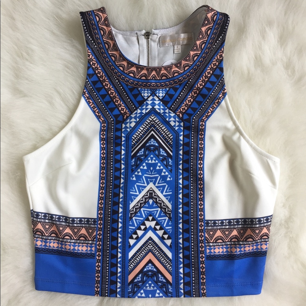 Geometric Crop Top