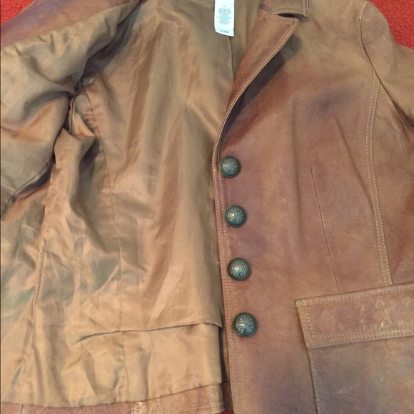 Liz & CO. leather blazer jacket - Picture 7 of 7