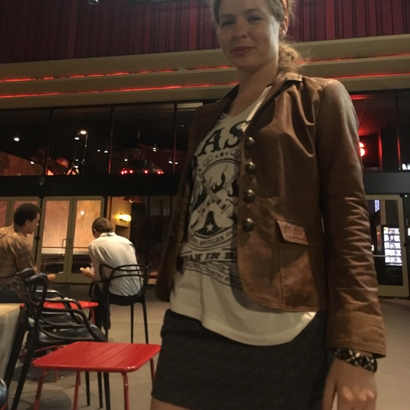 Liz & CO. leather blazer jacket - Picture 5 of 7