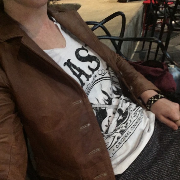 Liz & CO. leather blazer jacket - Picture 2 of 7