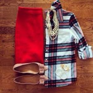 J.Crew lined 100% wool A-line/Midi Skirt, Size 2