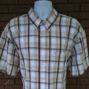 Izod Short Sleeve Button Front Shirt size XXL